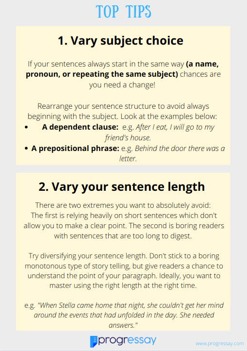 How To Vary Sentence Structure